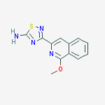 3-(1-Methoxy-3-Isoquinolinyl)-1,2,4-Thiadiazol-5-Amine molecular structure