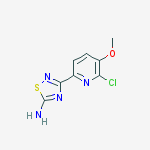3-(6-Chloro-5-Methoxy-2-Pyridinyl)-1,2,4-Thiadiazol-5-Amine molecular structure