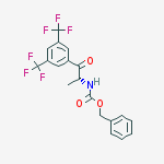 Benzyl N-[(2r)-1-[3,5-bis(trifluoromethyl)phenyl]-1-oxopropan-2-yl]carbamate molecular structure