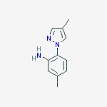 5-methyl-2-(4-methyl-1H-pyrazol-1-yl)aniline