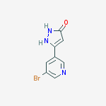 5-(5-bromopyridin-3-yl)-1H-pyrazol-3(2H)-one