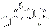 3-(Benzyloxy)-N-methoxy-N-methyl-4-nitrobenzamide molecular structure