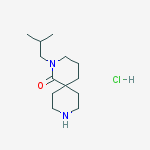2-(2-methylpropyl)-2,9-diazaspiro[5.5]undecan-1-one;hydrochloride molecular structure