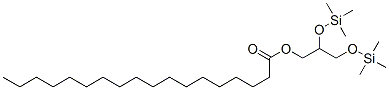 Octadecanoic acid 2,3-bis(trimethylsilyloxy)propyl ester molecular structure