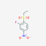 1-(ethylsulfonyl)-2-fluoro-4-nitrobenzene molecular structure