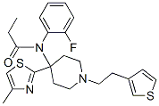 N-(2-fluorophenyl)-N-[4-(4-methyl-1,3-thiazol-2-yl)-1-(2-thiophen-3-yl ethyl)-4-piperidyl]propanamide