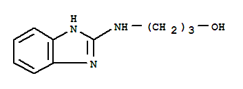 1-Propanol,3-(1H-benzimidazol-2-ylamino)- molecular structure