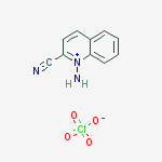 Quinolinium, 1-amino-2-cyano-, perchlorate molecular structure