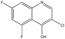3-Chloro-5,7-difluoro-4-hydroxyquinoline molecular structure