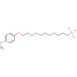 Silane, trichloro[11-(4-methoxyphenoxy)undecyl]- molecular structure