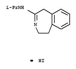 N-(1-methylethyl)-4,5-dihydro-1H-3-benzazepin-2-amine hydroiodide molecular structure