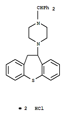 1-(10,11-dihydrodibenzo[b,f]thiepin-10-yl)-4-(diphenylmethyl)piperazine dihydrochloride
