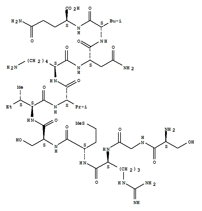cholecystokinin 33 (10-20) molecular structure