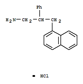 1-Naphthalenepropanamine, beta-phenyl-, hydrochloride molecular structure