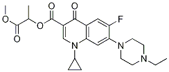 3-Quinolinecarboxylic acid, 1-cyclopropyl-7-(4-ethyl-1-piperazinyl)-6-fluoro-1,4-dihydro-4-oxo-, 2-Methoxy-1-Methyl-2-oxoethyl ester