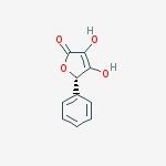 2(5H)-Furanone, 3,4-dihydroxy-5-phenyl-, (S)- molecular structure