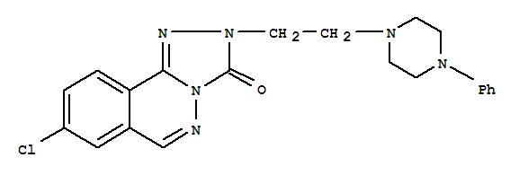 8-chloro-2-[2-(4-phenylpiperazin-1-yl)ethyl][1,2,4]triazolo[3,4-a]phthalazin-3(2H)-one molecular structure