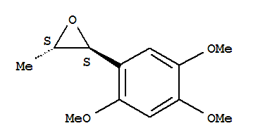 Oxirane,2-methyl-3-(2,4,5-trimethoxyphenyl)-, trans- molecular structure