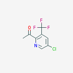 1-[5-chloro-3-(trifluoromethyl)pyridin-2-yl]ethanone molecular structure