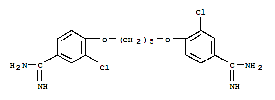 benzenecarboximidamide, 4,4'-[1,5-pentanediylbis(oxy)]bis[3-chloro-