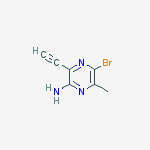 5-bromo-3-ethynyl-6-methylpyrazin-2-amine molecular structure