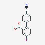 2-(4-cyanophenyl)-5-fluorobenzoic Acid molecular structure