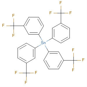 Stannane, tetrakis[3-(trifluoromethyl)phenyl]- molecular structure