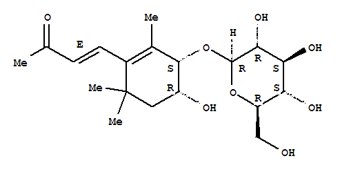 3-Buten-2-one,4-[3-(b-D-glucopyranosyloxy)-4-hydroxy-2,6,6-trimethyl-1-cyclohexen-1-yl]-,[1(E),3a,4a]-(-)-