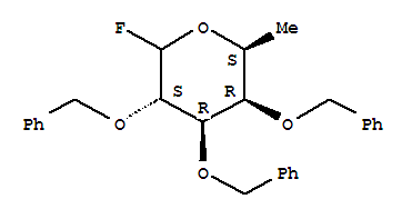 2,3,4-TRI-O-BENZYL-L-FUCOPYRANOSYL FLUORIDE molecular structure