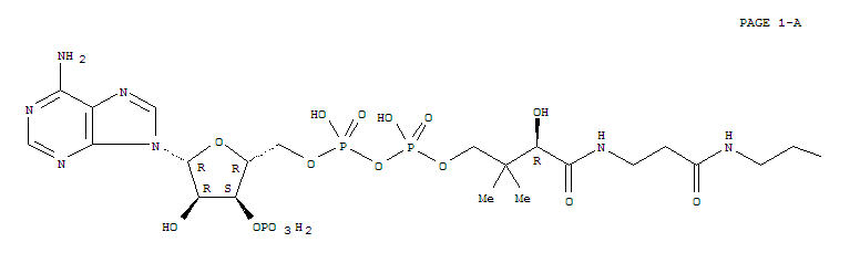 Coenzyme A, 16-(9-anthroyloxy)palmitoyl- molecular structure