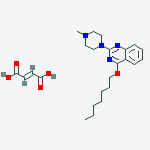 4-(heptyloxy)-2-(4-methylpiperazin-1-yl)quinazoline (2E)-but-2-enedioate