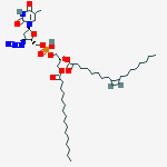 5'-THYMIDYLIC ACID, 3'-AZIDO-3'-DEOXY-, MONO[3-[(1-OXOHEXADECYL)OXY]-2-[(1-OXO-9-OCTADECENYL)OXY]PROPYL] ESTER, [R-(Z)]- molecular structure