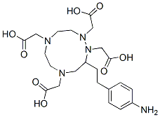 4-aminophenylethyl-1,4,7,10-tetraazacyclodecane-N,N,N,N-tetraacetic acid
