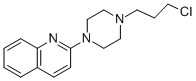 4-(chloropropyl)-1-(2-quinolyl)piperazine molecular structure