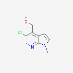 (5-chloro-1-methyl-1H-pyrrolo[2,3-b]pyridin-4-yl)methanol molecular structure