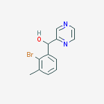 (2-bromo-3-methylphenyl)(pyrazin-2-yl)methanol