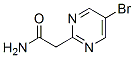 2-PYRIMIDINEACETAMIDE,5-BROMO- molecular structure