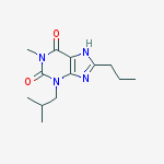 1-methyl-3-(2-methylpropyl)-8-propyl-3,7-dihydro-1H-purine-2,6-dione molecular structure
