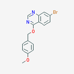 4-(4-methoxybenzyloxy)-7-bromoquinazoline molecular structure