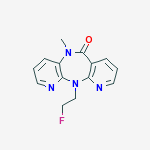 11-(2-fluoroethyl)-5-methyl-5,11-dihydro-6H-dipyrido[3,2-b:2',3'-e][1,4]diazepin-6-one molecular structure