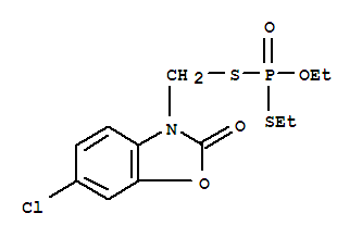 S-[(6-chloro-2-oxo-1,3-benzoxazol-3(2H)-yl)methyl] O,S-diethyl phosphorodithioate