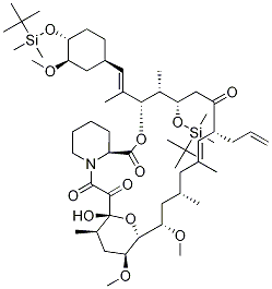 24,32-Bis-O-(tert-butyldimethylsilyl)-FK-506 molecular structure