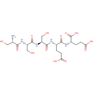 L-Glutamic acid, N-[N-[N-(N-L-seryl-L-seryl)-L-seryl]-L-a-glutamyl]- molecular structure