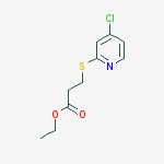 Ethyl 3-((4-chloropyridin-2-yl)thio)propanoate molecular structure