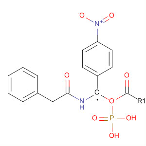 Phosphonic acid, [[(phenylacetyl)amino]methyl]-, mono(4-nitrophenyl)ester molecular structure