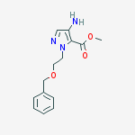 4-AMINO-1-[2-(PHENYLMETHOXY)ETHYL]-1H-PYRAZOLE-5-CARBOXYLIC ACID METHYL ESTER molecular structure