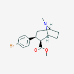 8-Azabicyclo[3.2.1]octane-2-carboxylic acid,3-(4-bromophenyl)-8-methyl-,methyl ester,(1R,2S,3S,5S)- molecular structure