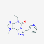 9-methyl-6-propyl-3-pyridin-3-yl-[1,2,4]triazolo[3,4-f]purin-5-one molecular structure