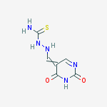 2-[(E)-(2,6-dioxo-1,6-dihydropyrimidin-5(2H)-ylidene)methyl]hydrazinecarbothioamide molecular structure