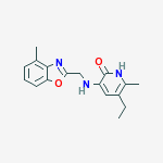 3-[(4-METHYLBENZOXAZOL-2-YLMETHYL)AMINO]-5-ETHYL-6-METHLPYRIDIN-2(1H)-ONE